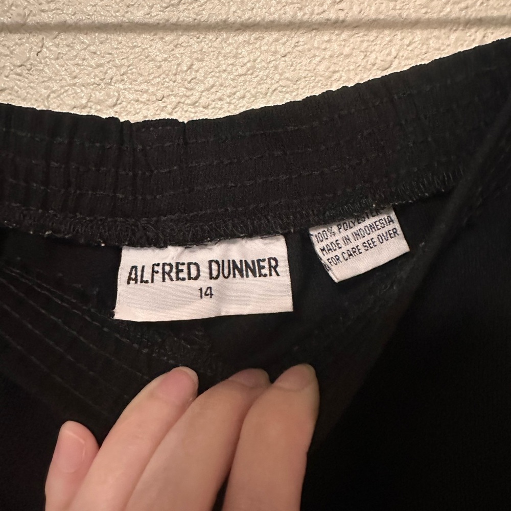 Alfred Dunner Black Slacks
